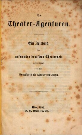Die Theater-Agenturen