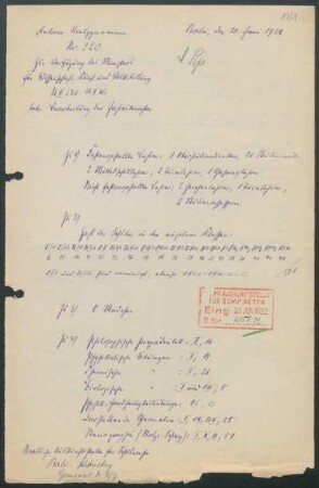 1921/22: Jahresbericht ... - 1921/22