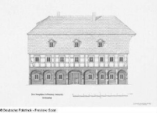 Ebersbach/Oberlausitz: Altes Mangelhaus, Vorderansicht