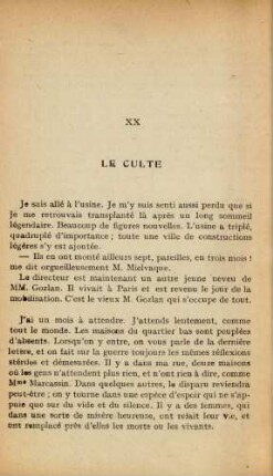 XX Le Culte