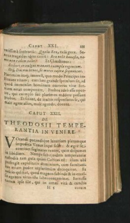 Caput XXII. De Theodosii Temperantia In Venere.