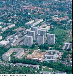 Wohnhochhaus : Wohnbebauung mit Wohnhochhäusern, Michelangelostraße