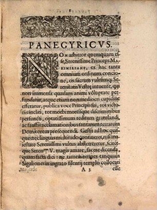 Panegyricus Serenissimo Maximiliano Boiorvm Dvci E Bello, quo Jmperivm pacauit, Avstriam superiorem Cæsari vindicauit, inferiorem hoste liberauit, Bohemos acie vicit, & Pragam regni caput occupauit