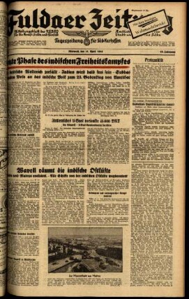 Ausgabe vom Mittwoch, den 15. April 1942.