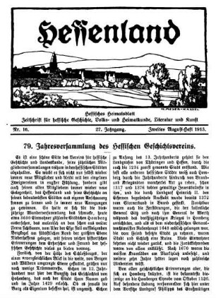Nr. 16, Zweites August-Heft 1913