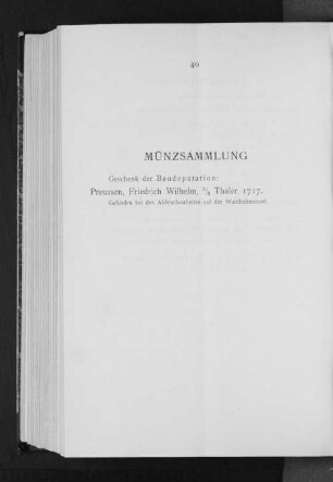Münzsammlung