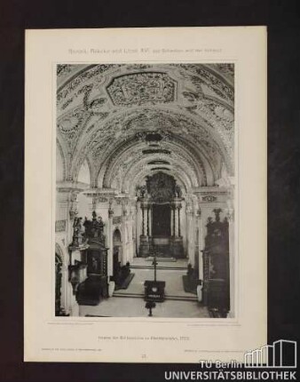 15. Inneres der Schlosskirche zu Friedrichshafen, 1702.