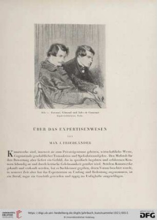 Über das Expertisenwesen