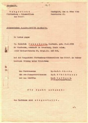 Sauerborn, Heinrich; Kaufmann