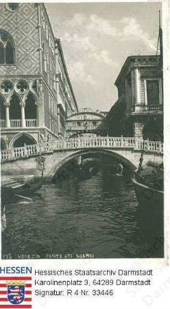 Italien, Venedig / Seufzerbrücke