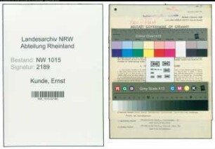 Entnazifizierung Ernst Kunde , geb. 10.04.1898 (Feuerwehrmann)