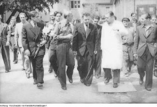 Besuch von Nikolai Michailow, 1. Sekretär des Komsomol, in Sachsen, Mai 1951