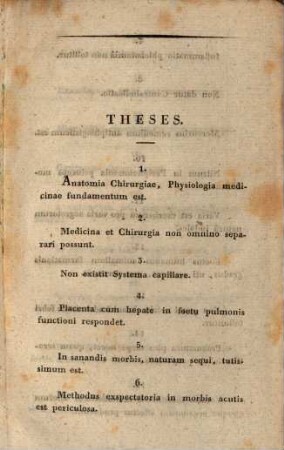 Positiones selectae ex universa medicina et chirurgica