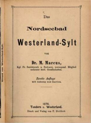 Das Nordseebad Westerland-Sylt
