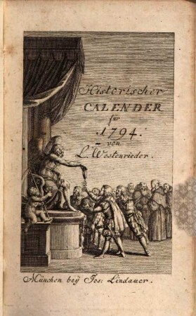 Historischer Calender, 1794