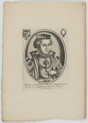 Bildnis der Marie d'Austriche