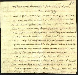 10) N. van Maseyk an Niebuhr, Aleppo, 9. Januar 1769