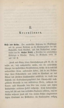 325-334 [Rezension] Bickell, Gustav, Messe und Pascha