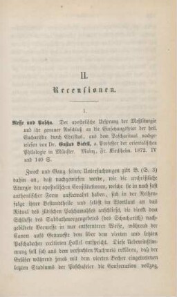 325-334 [Rezension] Bickell, Gustav, Messe und Pascha
