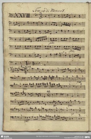 28. Anonymus, Menuette, C-Dur