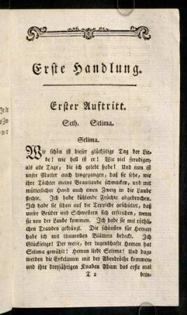 291-302, Erste Handlung.