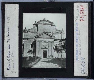 Rom, S. Paolo alle Tre Fontane : Fassade
