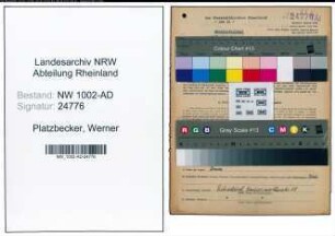 Entnazifizierung Werner Platzbecker, geb. 22.03.1922 (Angest.)