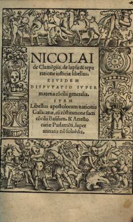 Nicolai de Clame[n]giis, de lapsu & reparatione iusticiae libellus