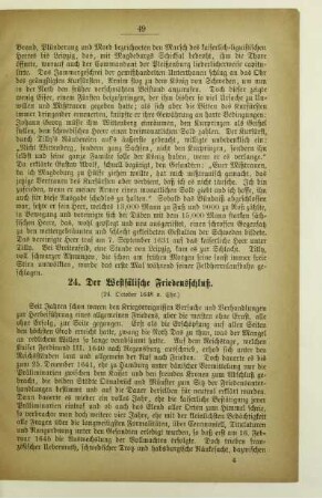 24. Der Westfälische Friedensschluß (24. October 1648 n. Chr.)
