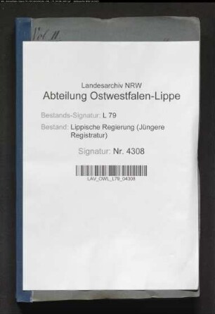 Rechnungen über die Revenuen der Prinzessin Luise zur Lippe, Band 2