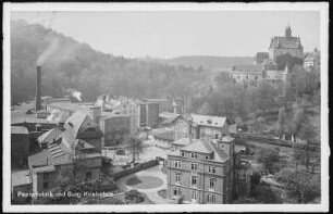 Kriebstein. Papierfabrik und Burg