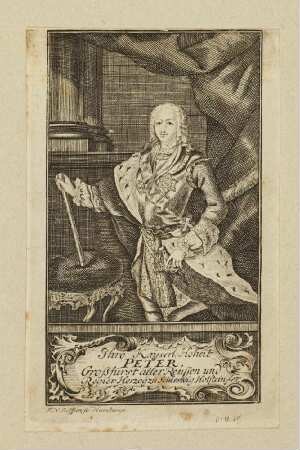 Bildnis von Peter III. (1728-1762) Zar von Russland