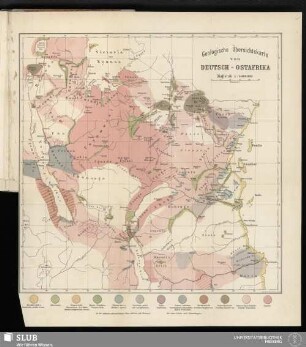 Geologische Übersichtskarte von Deutsch-Ostafrika