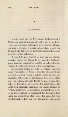 IX. En Campagne