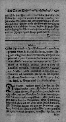 Codex diplomaticus Quedlinburgensis.
