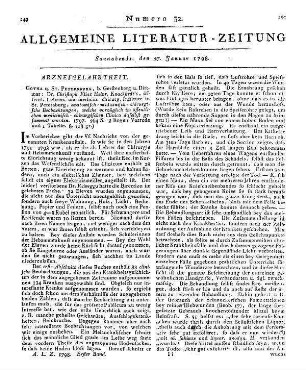 Knackstedt, C. E. H.: Anatomisch - medicinisch - chirurgische Beobachtungen welche vorzüglich im öffentlichen medicinisch-chirurgischen Clinico daselbst gesammlet worden. Gotha, Sankt Petersburg: Gerstenberg & Dittmar 1797