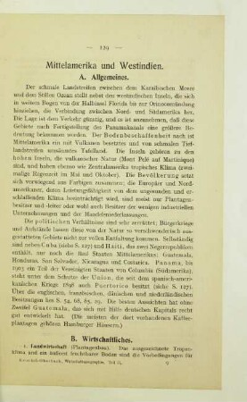 Mittelamerika und Westindien
