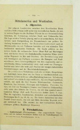 Mittelamerika und Westindien