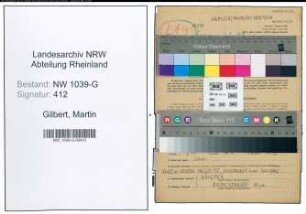 Entnazifizierung Martin Gilbert , geb. 07.09.1888 (Berufssoldat)