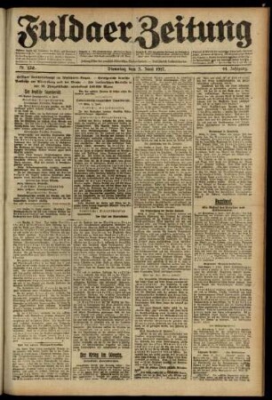 Ausgabe vom Dienstag, den 05. Juni 1917.