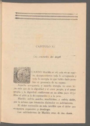 Capítulo XI - Los consuelos del ángel