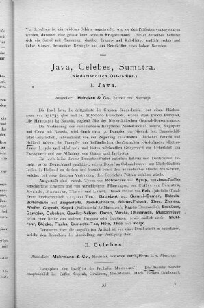 JAva, Celebs, Sumatra.