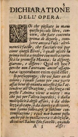La Manna Dell'Anima : Overo Esercizio Facile insieme, e fruttuoso Per chi desidera in qualche modo di attendere all'Orazione, 1