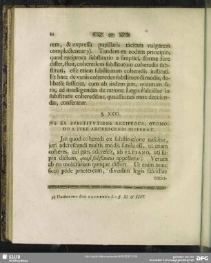 §. XXVI. Ius Ex Substitutione Reciproca, Quomodo Iure Adcrescendi Differat