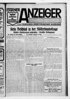 Essener Anzeiger. 1919-1940