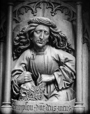 Männerseite (Nordseite) — 10. Relief der Rückwand: Samson
