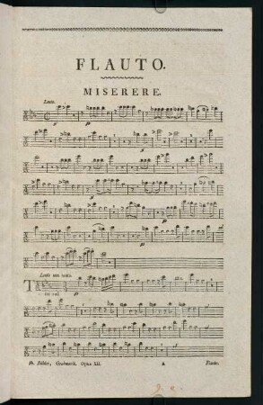 1-6, Flauto. Miserere.