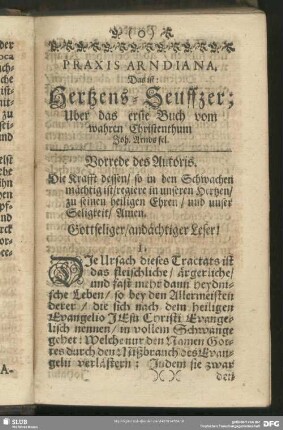 Über das erste Buch vom wahren Christenthum