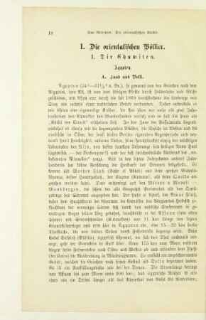 I. Die orientalischen Völker