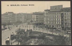 Ansichtskarte Wohngebäude an der Kottbusser Brücke